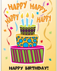 Note Card Happy Birthday